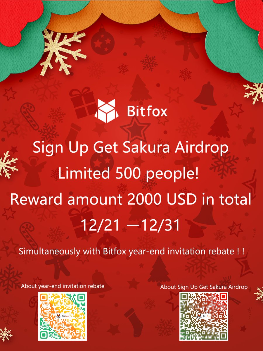 bitfox5's tweet photo. Bitfox #Exchange start #Xmas #free #airdrop now

1 sign up for bitfox
https://t.co/fIXLxLwZ7A
2 Join to Bitfox telegram
https://t.co/wTKbQVdhN6
3 RT this Tweet and follow bitfox twitter
https://t.co/uYxP4kX6UA

About event
https://t.co/cK3f3biQk1 https://t.co/XJ6w9JnUfK