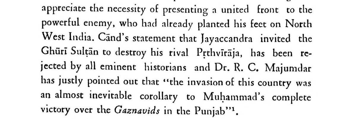 The Most Popular Source which Adds to thi myth of Jayachandra Being a Traitor, is Prithviraj Raso of ChandBardai, Which is Grossly Inaccurate.This theory has been Rejected by All Eminent Historians.