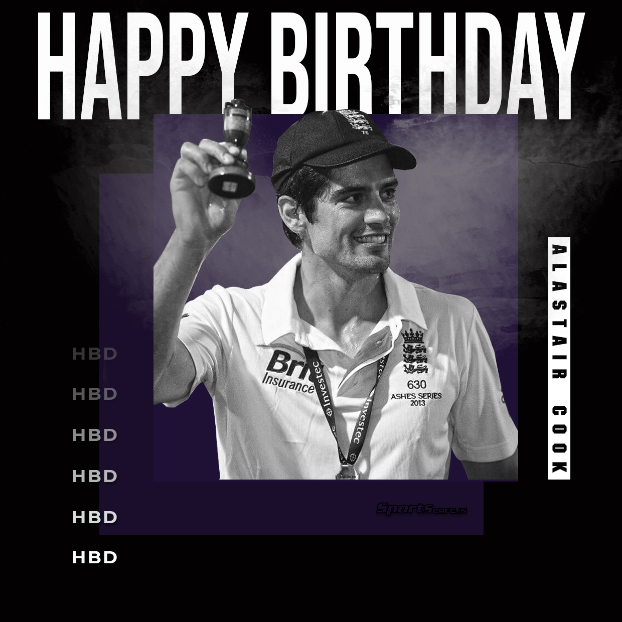 Happy birthday \SIR ALASTAIR COOK\   .
.
.      