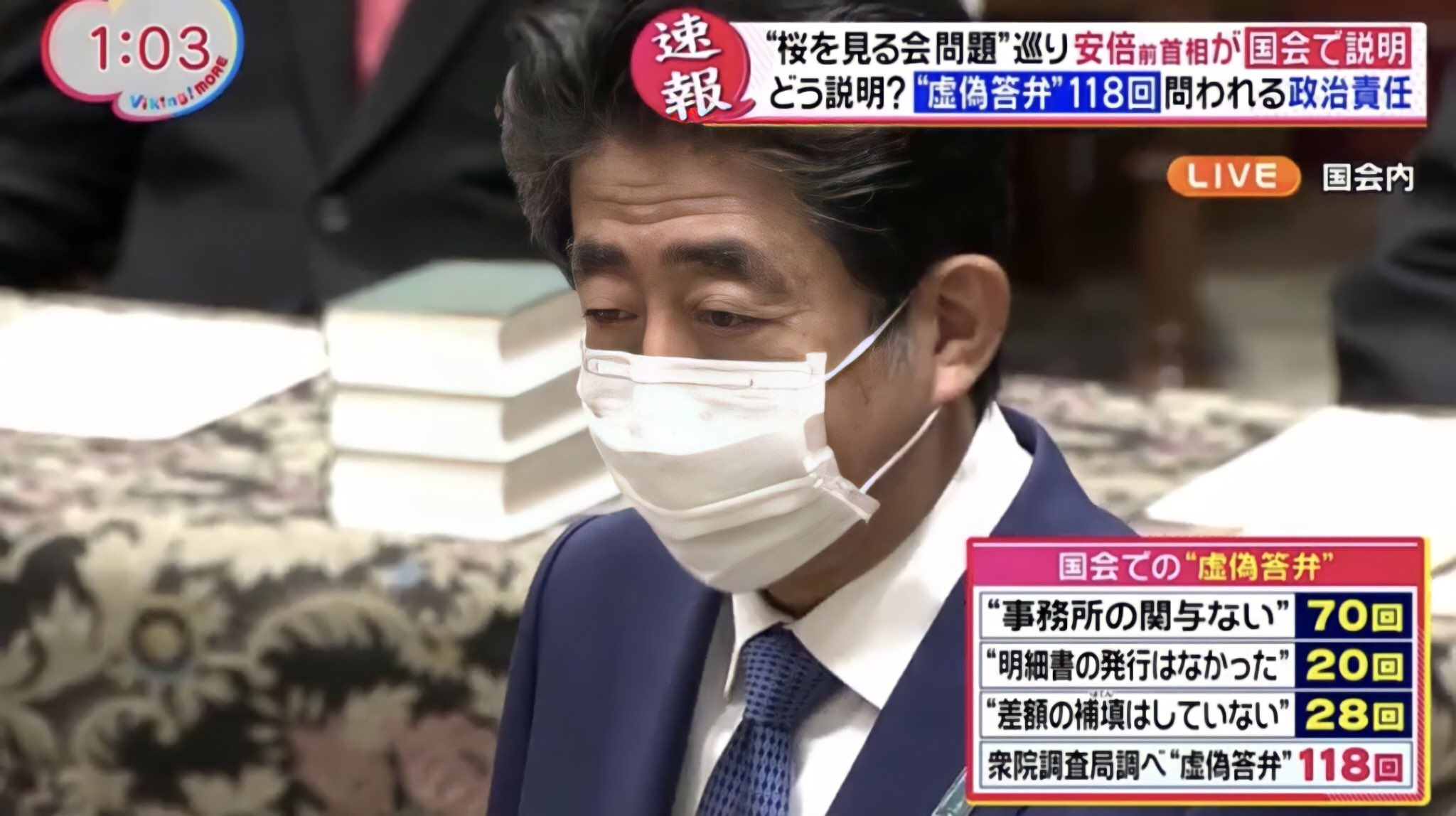 シゲ V Twitter 安倍晋三の国会での虚偽答弁 内訳 事務所の関与ない 70回 明細書の発行はなかった 20回 差額の補填はしていない 28回 合計で118回の嘘 これ 世界記録じゃ 安倍前首相の議員辞職を求めます Https