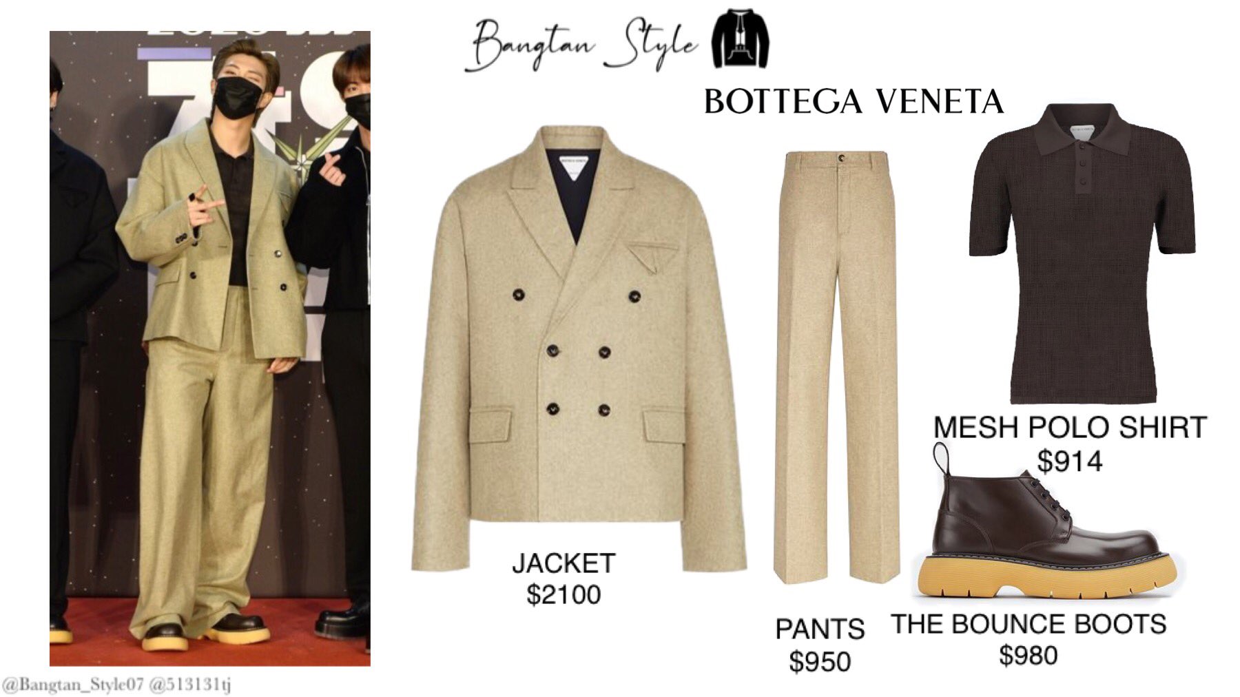 BTS Trend Songs⁷ on X: Rt + Reply #RMxBOTTEGAVENETA RM X BOTTEGA VENETA  #BottegaVeneta_RM RMILAN FASHION WEEK  / X