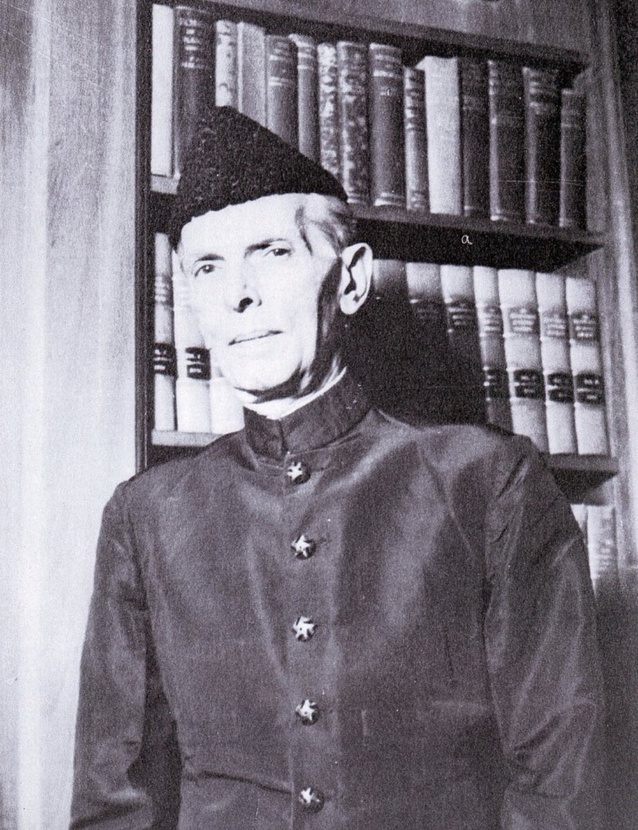 Quaid-e-Azam with his law books