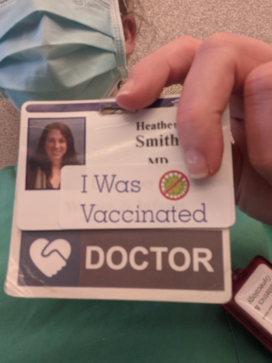 For myself, my family, my patients, my fellow doctors and nurses, and for my community...

Proud and excited and relieved to get the vaccine!

#covidvacccine   #ThisIsOurShot   #ACOGfightsCOVID  #ibelieveinscience   #stillmaskup