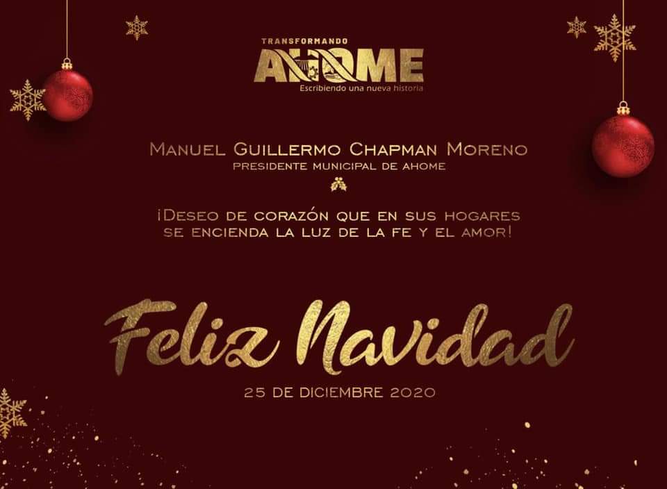 Que esta Navidad reine el amor en sus hogares, que la luz de la fe ilumine a sus familias. Deseo de todo corazón mucha salud. 

¡Feliz Navidad! 🎄🎁