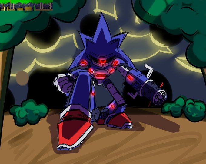 Spined Metal ~Mecha Sonic Sprite~ by GhostasaurusMeh on Newgrounds