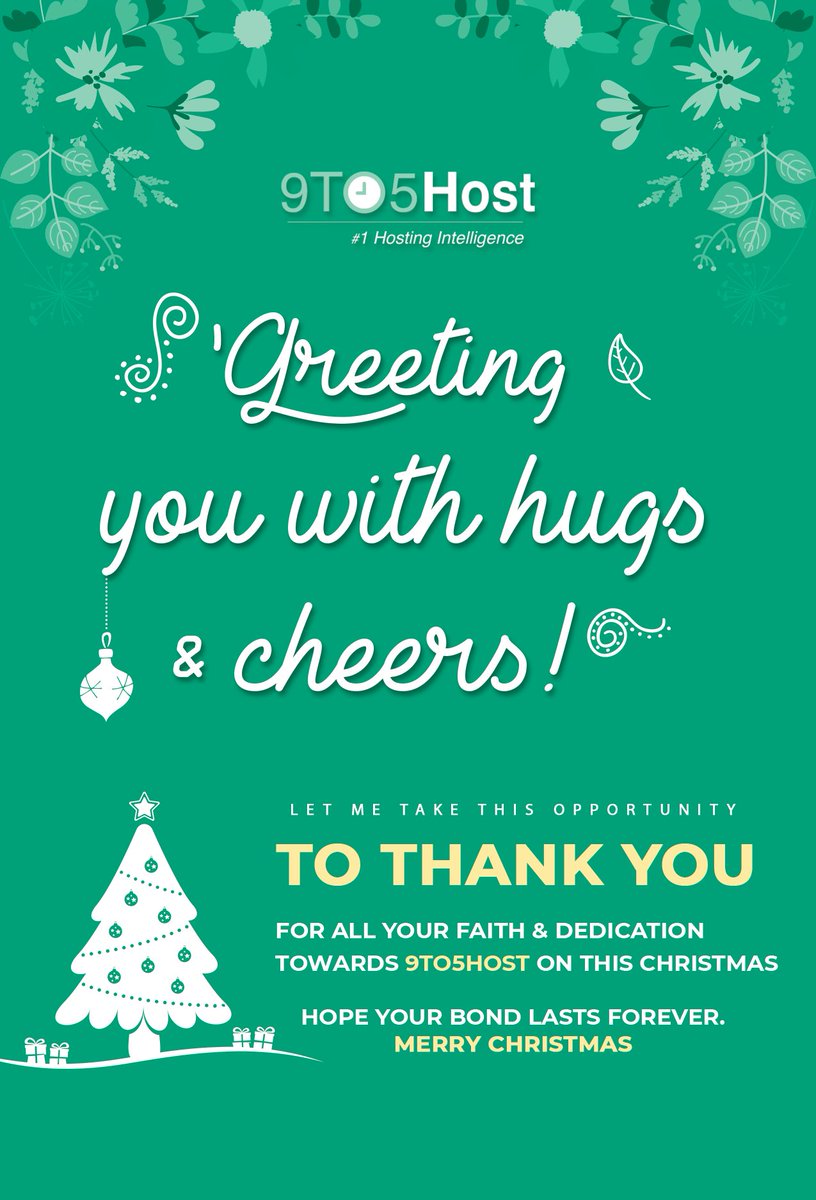 9TO5Hostcom's tweet photo. May the beauty of this season fill your life with joy and love. #MerryChristmas #9to5host #BestWishes https://t.co/OzJkfzA7ow