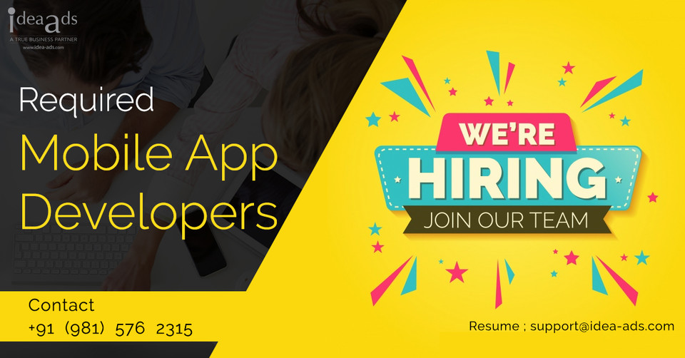 idea_amritsar's tweet image. Required Mobile App / Web Developers@idea-ads
Contact &apos;IDEA ADS&apos; +91 (981) 576 2315
eMail : support@idea-ads.com
.
idea-ads.com/jobs
.
#jobs #amritsar_job #mobile_app_developers #developer_job #seo_specialist_job #web_jobs #designer_job #web_developer