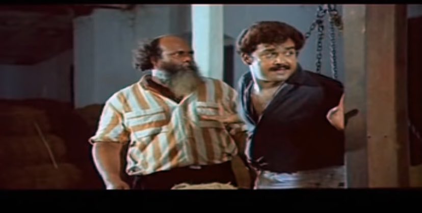 He had an acting career as well. 160 films. Starting with Rajeev Anchal’s Ammaanam Kili. Among all, his peers pal favourite was Appaji from Kamal’s Orkkaappuraththu. 8+