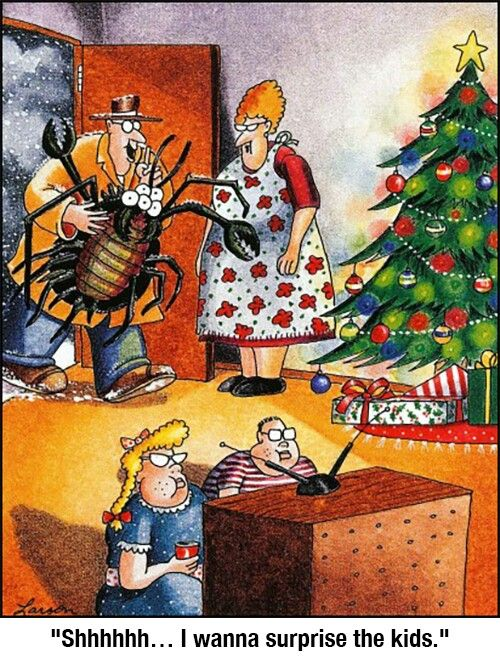 I'm yet to be convinced that anyone did "Christmas" better than Gary Larson.