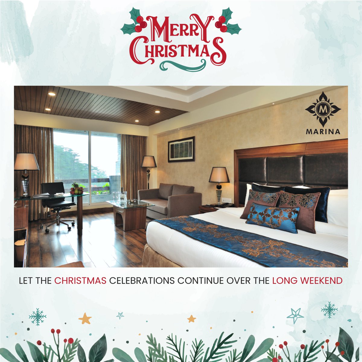 Team Marina Shimla, wishes all of our delighted guest, a Merry Christmas!
To book, call on +91 9736000899
or visit marinashimla.com
#besthotel #luxurioushotel #luxurioustravel #luxuriousroom #bookyourroom #amazingview #himachal #himachalpradeshtourism