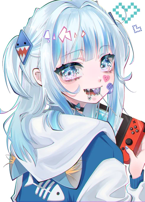 お家時間を楽しむぐらちゃん🦈

#gawrgura #gawrt 