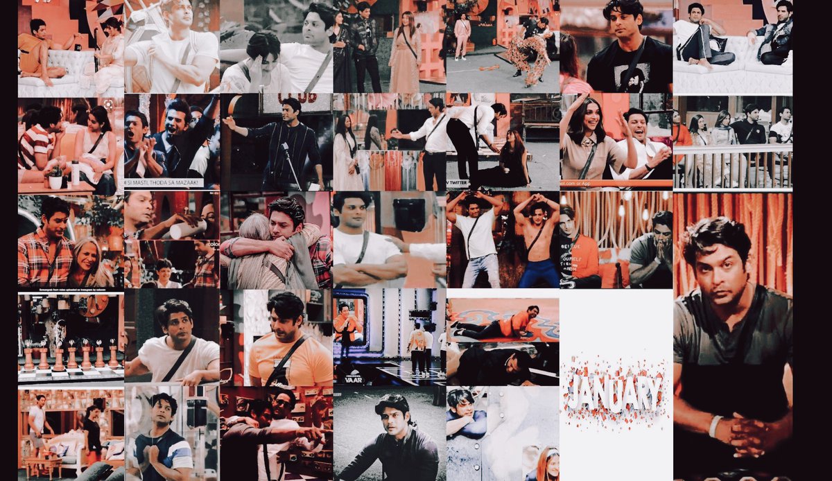 | JANUARY |Sid was in BB house & for him each day began with new challenge but he continued to overcome them one by one. Jan was full of ups & down with Rita aunty's entry being most memorable moment when each fan shed a tear. #Sidharths2020Rewind #SidharthShukla