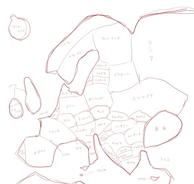 記憶スケッチ「ヨーロッパ」 