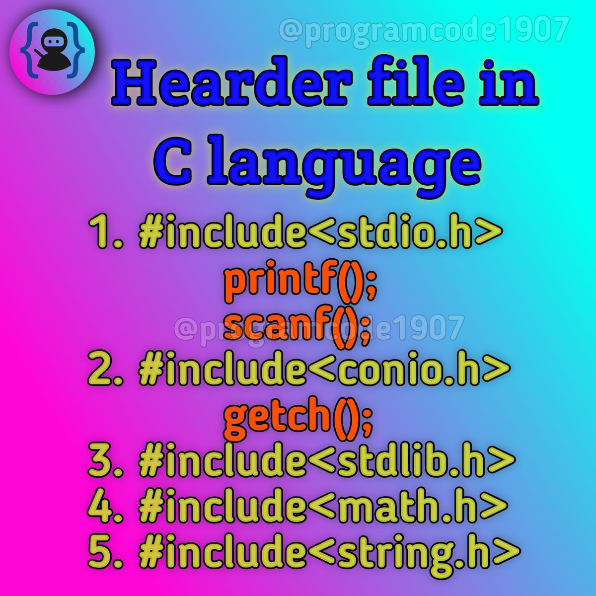 ProgramCode1907's tweet image. programcode1907.blogspot.com/2020/12/data-t…
@programcode1907
#programlanguage #headerfile #programer #programinglife #programcode #programcode1907 #clagauges #clanguagelearning #cprograming #cprogramminglanguage #cprogram #clanguagebeginnertoadvance #clanguagebasics #clanguagebasic #clanguagebeging