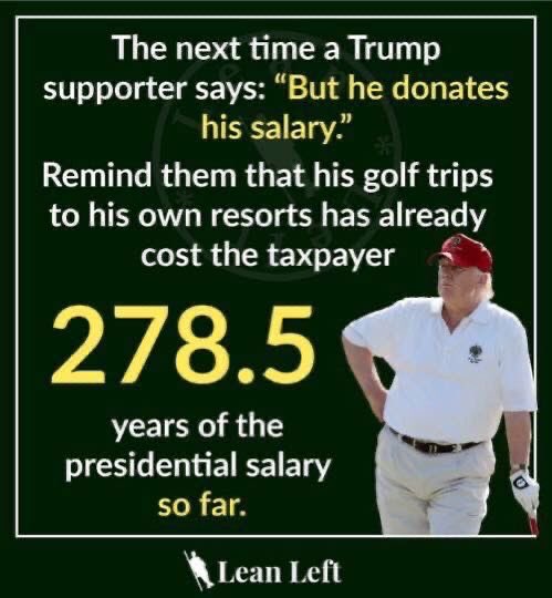 TheGREATHoudin2's tweet photo. PERSPECTIVE! FOR THE NEXT 2 WEEKS, TRUMP golfs, eats, drinks &amp; lies, pardons &amp; humiliates the US  at his Southern Dacha on the TAXPAYER'S DIME, while over 19M+ are INFECTED, 337K+ DIED, MILLIONS ARE IN FOOD LINES, &amp; THE REPUBLICANS STIFF EVERYONE ON $600, LET ALONE $2000! FT https://t.co/GO1SFORrjB
