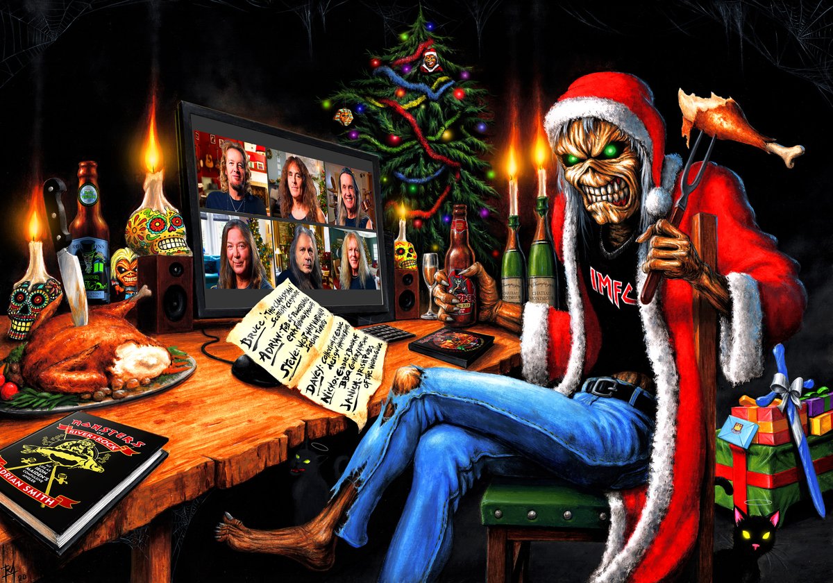 Merry Christmas from everyone at Iron Maiden! #IronMaiden #MerryChristmas #Eddie