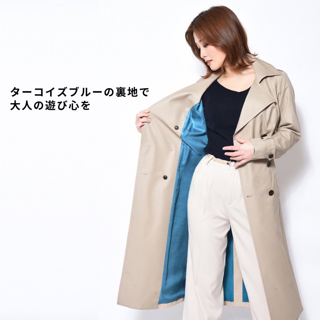 2個以上購入で送料無料 heart closet トレンチコート ベージュ s