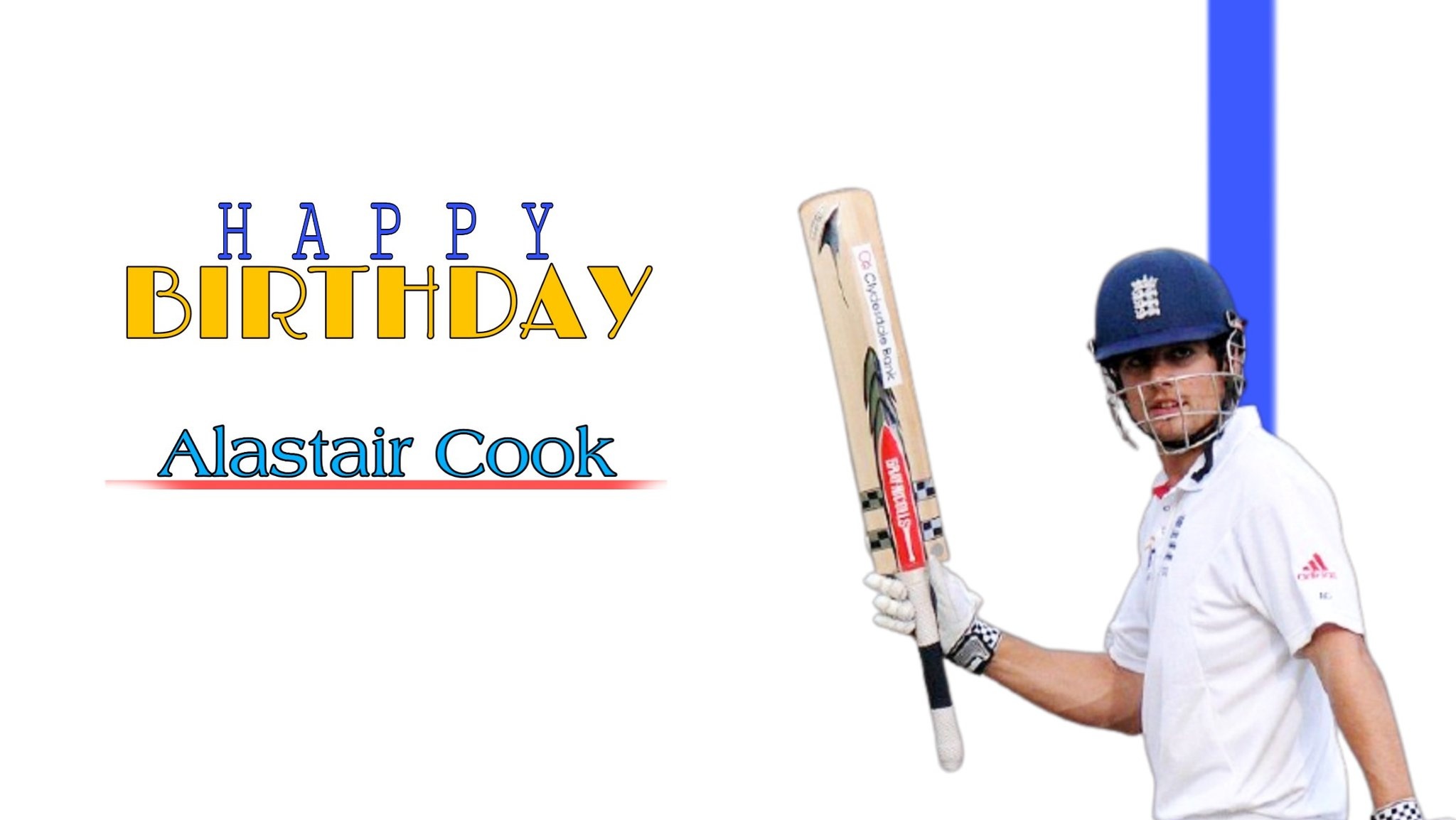 One of the best batsman in cricket world Happy Birthday, Sir Alastair Cook   