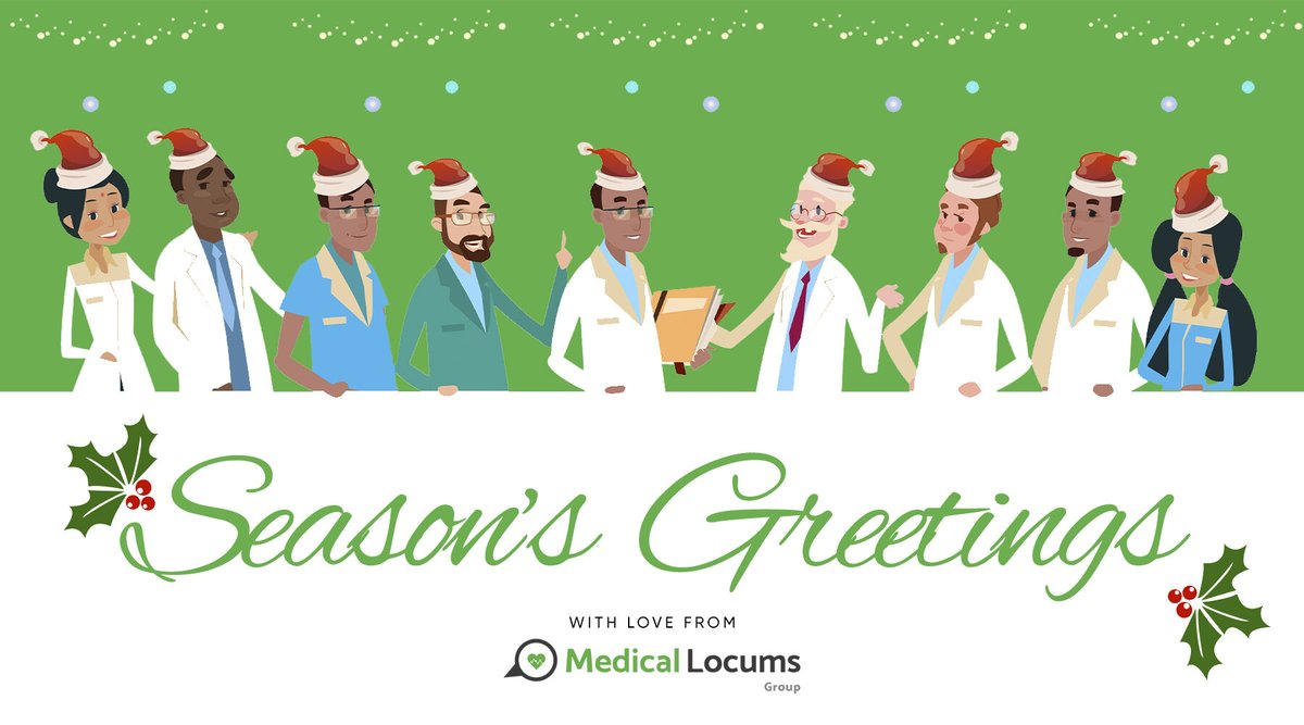 GroupLocums's tweet photo. Season's Greetings with love from the Medical-Locums Group 🎄
 
The medical staff up and down the country are truly gifted at what they do 🎁
 
The team at Medical-Locums Group want to say thank you and wish you a joyous festive period 💚

#merrychristmas #workingchristmas https://t.co/i9q7vbGp31