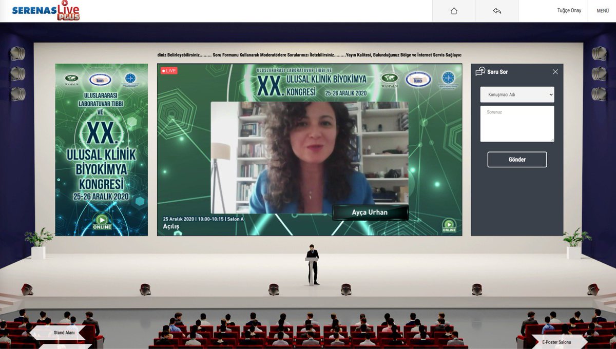 SerenasGroup's tweet photo. 25-26 Aralık 2020 tarihinde online olarak yapılacak olan “Uluslararası Laboratuvar Tıbbı ve XX. Ulusal Klinik Biyokimya Kongresi” açılış oturumu ile başladı.

#ulusalklinikbiyokimya #biyokimya #serenaslive
#serenas #serenasgroup
#theseed #glevents
#congresiumankara https://t.co/Y4JegPzqtb