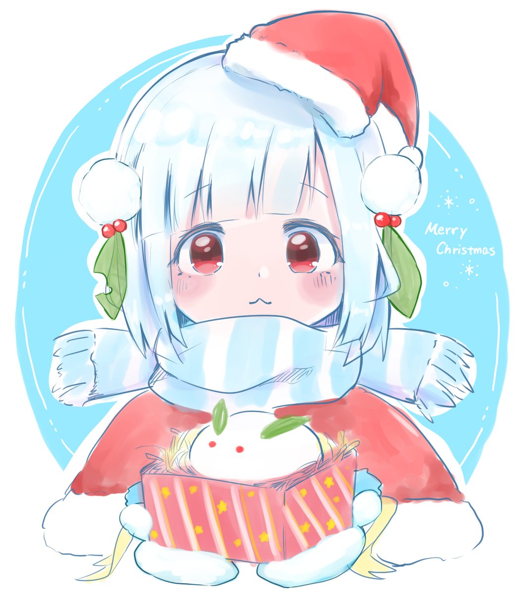yukiusagiMoG's tweet photo. Merry Christmas!! ❄🐰#ゆきみ展 https://t.co/En85kF6dym