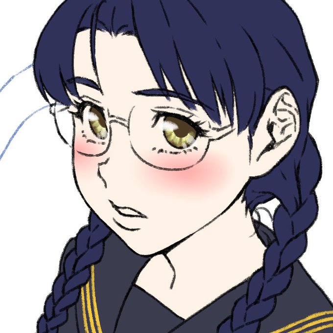 単発で描いている女の子
メガネ三つ編みで帰宅部の読書好きとこれでもかというステレオタイプ!w
とにかく地味な感じの娘が描きたいのです🤤 