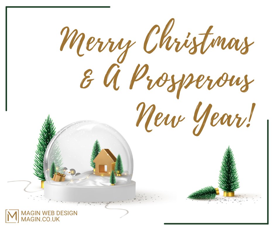 maginwebdesign's tweet image. No matter what 2020 has turned out to be,
We wish you Merry Christmas 🎄
&amp;amp; a Brighter, Happier New Year! 
Thank you to our past, present, &amp;amp; future clients 🙏
Here's to a better 2021 to look forward to! 🥂
magin.co.uk
#Christmas #NewYear #webdesign #webdesigner