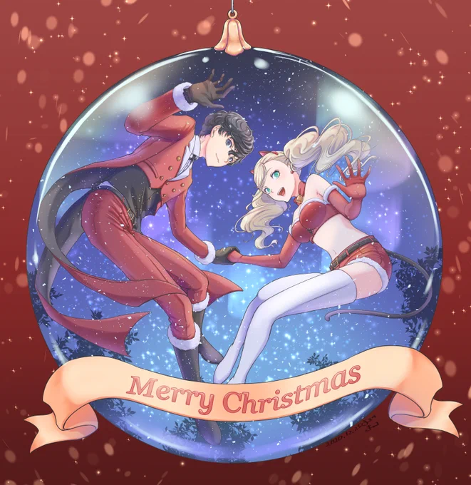 ちょっと遅くなっちゃったけど
Merry Christmas!🎁🎄

#ペルソナ5 #P5 