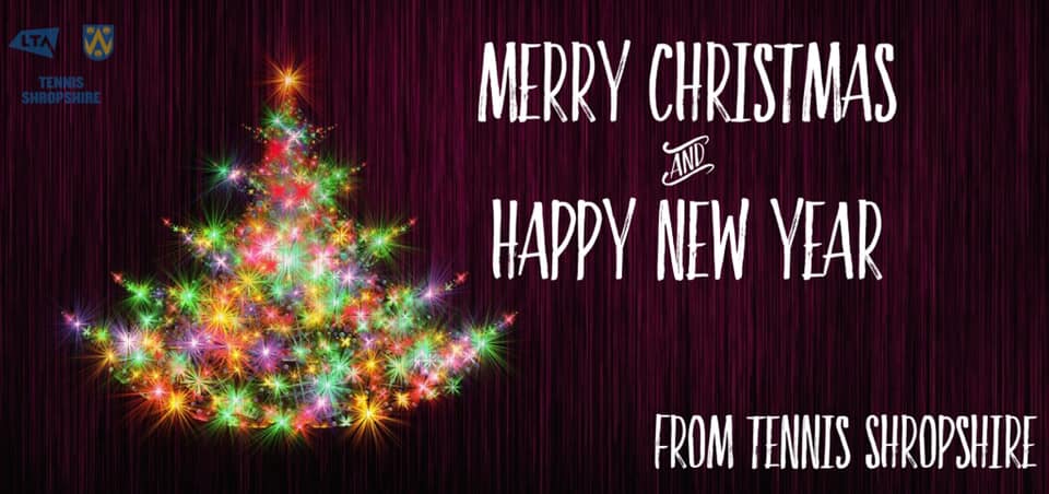 Everyone at Tennis Shropshire wishes you all a Merry Christmas and a healthy and happy new year 🎾🎾🎾
