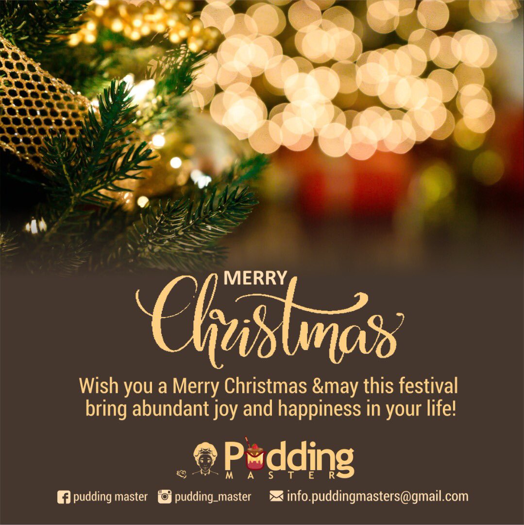 PuddingMaster2's tweet image. Merry Christmas to all cherished clients and incoming ones. We are still working during the holidays so get in touch let's serve your guests with our exclusive,healthy and classy puddings