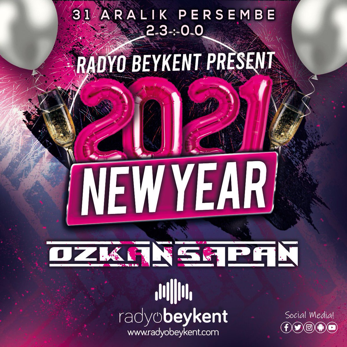 OzkanSapan's tweet photo. Yılbaşı günü @RADYOBEYKENT te sizlerleyim! #radyombeykent https://t.co/QXFzRkDESK