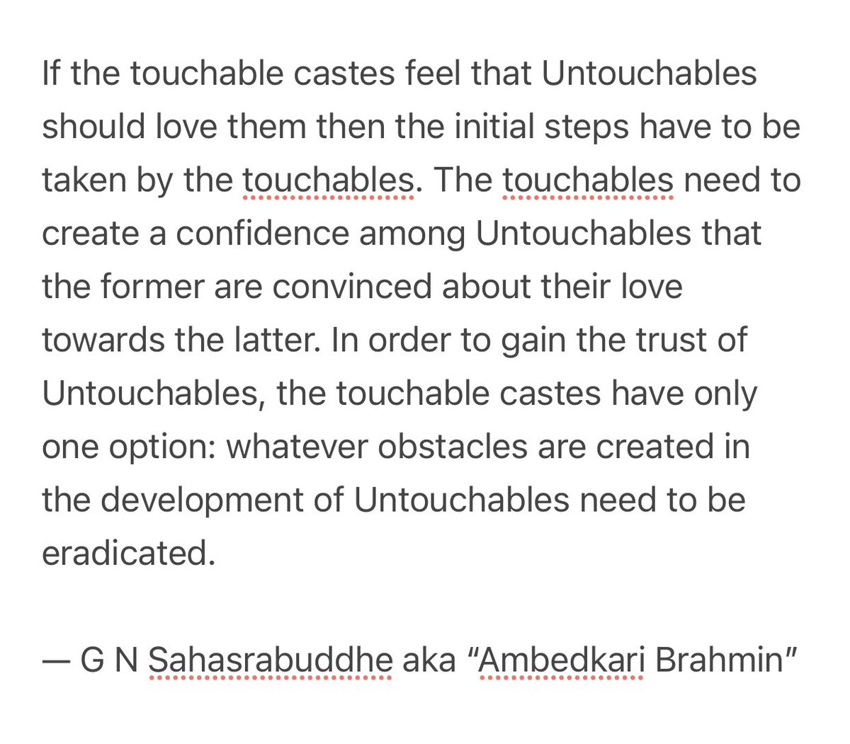 Sahasrabuddhe’s famous speech exhorting touchables on 19 March 1927 at the first Mahad Conference is a wise lesson for savarnas of our times: