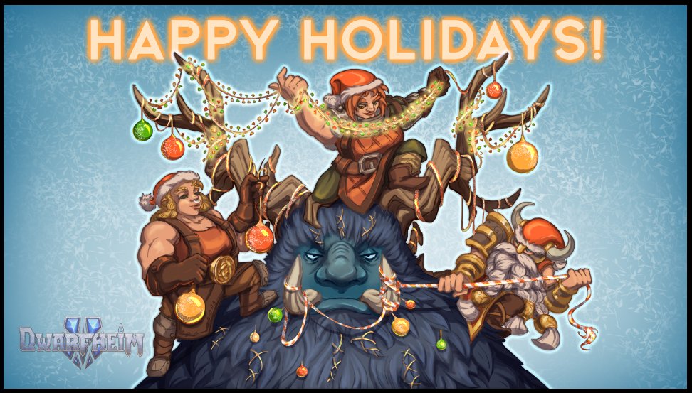 DwarfheimFR's tweet photo. De la part de tout le Studio Pinealeaf !
Nous vous souhaitons à tous de joyeuses fêtes, et comme on dit en Norvège, God Jul !! https://t.co/NSEwqxuRfg