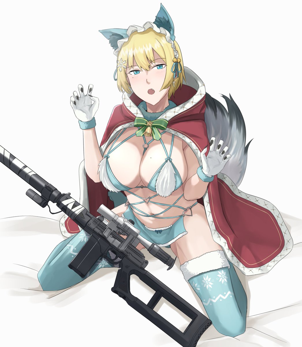 Cyka Commissions Full 4 4 Christmas 少女前線 ドルフロ 소녀전선 Girlsfrontline Vsk94
