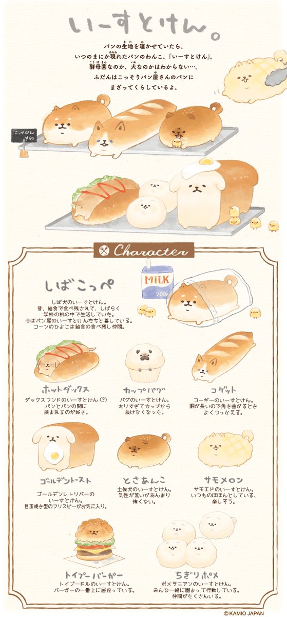 ねこぱん もしかしたらイースト犬という犬種があるのかも とググったら出てきましたw かわいいですよね この会社はファンシーグッズを手がけているようで ライセンスブランドには鬼滅やツイステ ポケモンなど豪華ラインナップのやり手でした