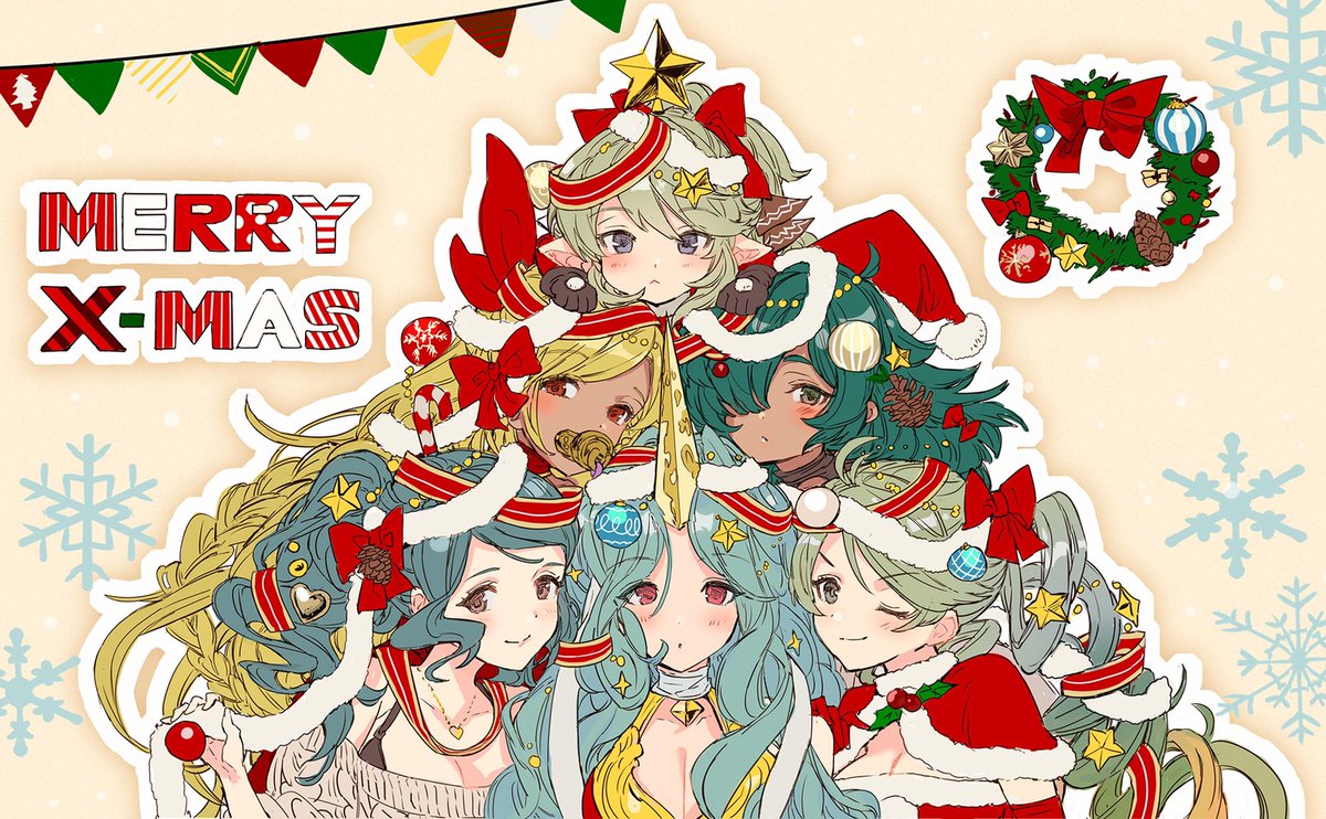 グランブルーファンタジー グランブルーファンタジー 今日はクリスマス ということで 団員たちもクリスマスツリー に ゲーム内では ゆく年くる年キャンペーン も開催中 こちらもぜひチェックしてみてくださいね グラブル