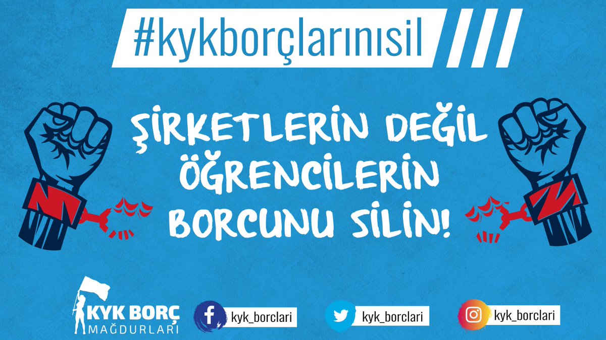 Meclise gelen KYK kredi borçları silinsin tekliflerini reddedip şirketlerin milyonlarca lira borcunu ödediler.

Şirketlerin borçları değil #kykborçlarısilinmeli