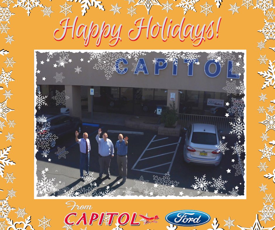 CapitolFordSant's tweet photo. Happy Holidays from all of us at Capitol Ford Lincoln. 🎄❄️🎁

#Holidays #CapitolFordLincoln #SantaFe #NewMexico https://t.co/aNDmgAsGWV