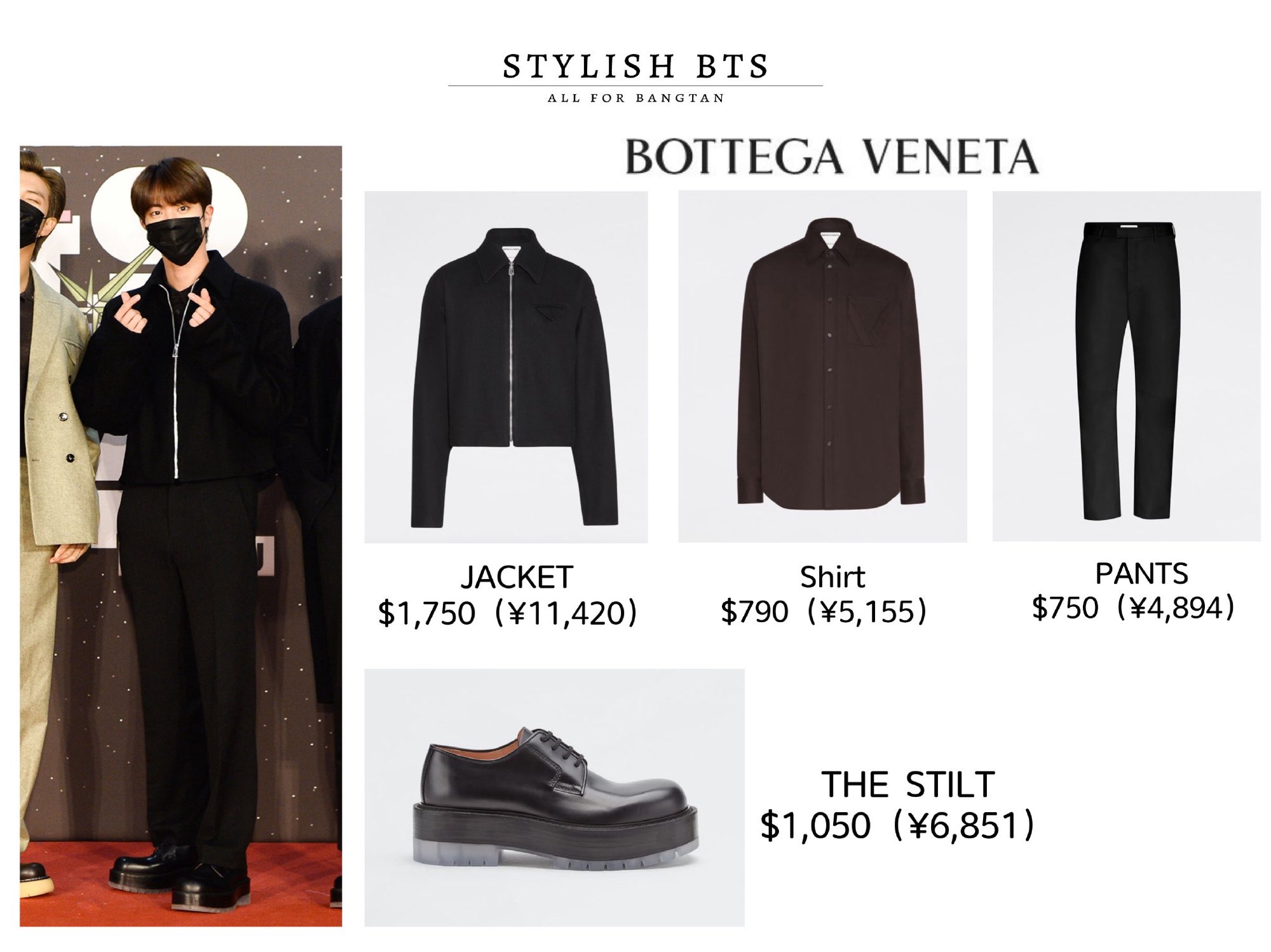 RM of BTS heads to Japan dressed in comfy and elegant Bottega Veneta fit