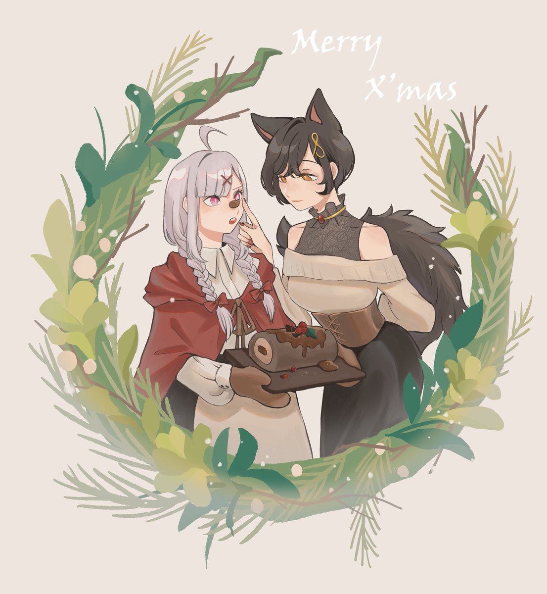 「Little Red Riding Hood in X'mas?
#MerryX」|ㄇㄇ🥺のイラスト