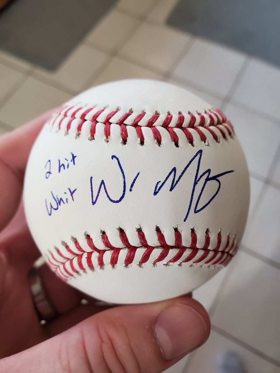 quaydawg85's tweet image. My kiddos got me a signed @WhitMerrifield baseball for Christmas! #2HitWhit #AlwaysRoyal