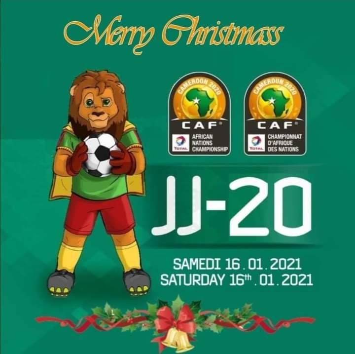20 DAYS TO THE OPENING CEREMONY OF TOTAL CHAN CAMEROON 2020 
SATURDAY 16TH JANUARY 2021 IN YAOUNDE
IT SHALL BE A WONDERFUL JAMBOREE! 
LONG LIVE THE WINNING CAMEROON !