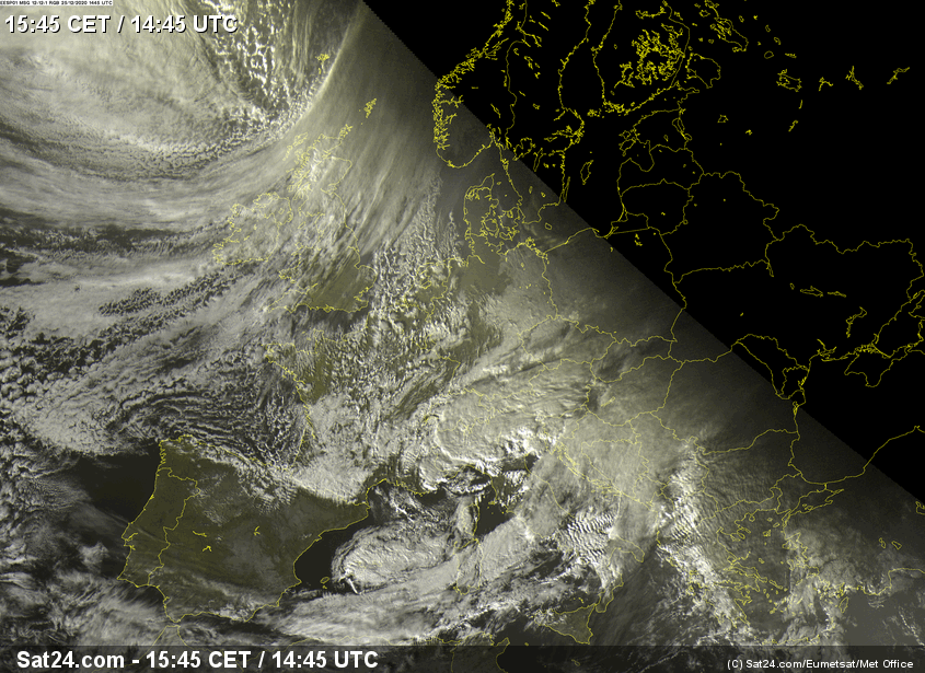 Europe_wx's tweet photo. Latest update of Europe pressure patterns and front (synoptic map), satellite image, temperatures and lightning activity https://t.co/RXPB3VsqQy