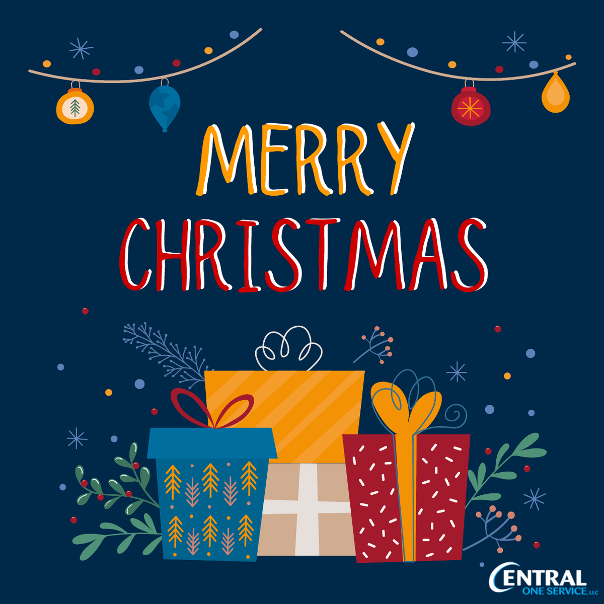 centraloneAR's tweet photo. Merry Christmas from all of us here at Central One Service! Have a safe and happy holiday! 🎄 https://t.co/ghSpaZ26lK