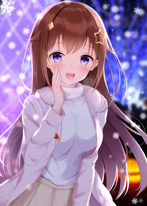 クリスマスな感じのそらちゃん?
歌枠リレーお疲れ様でした!

#soraArt  
#ホロライブクリスマス 