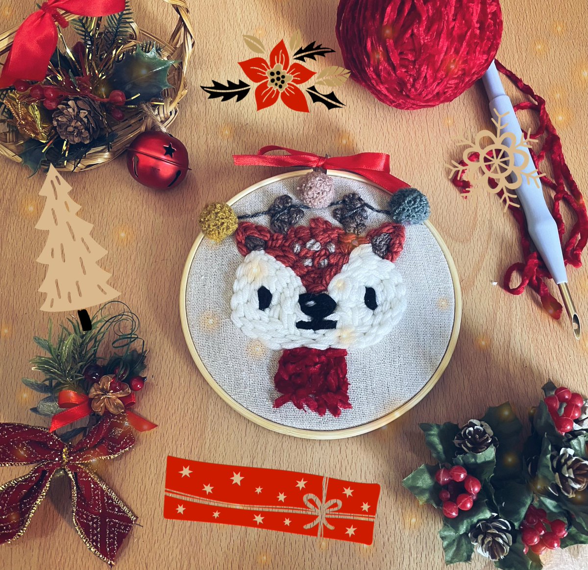 lynfara_'s tweet photo. 🎄SORTEO DE BORDADO NAVIDEÑO🎄

Bordado punch needle de un reno mega cute 🥺 
Si quieres conseguirlo solo tienes:

⁃Dar RT y follow a @lynfstitches
⁃Etiquetar a tus amigos (opcional) 

El sorteo finaliza el 31/12, ¡mucha suerte a todos! 🦌✨ https://t.co/SVNlyZQxjI
