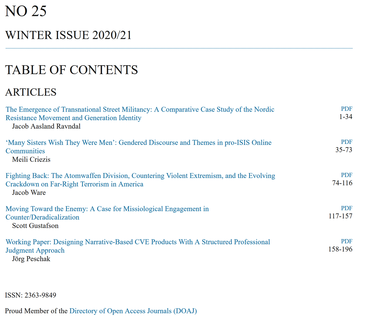 Honored to have an article in the Winter Issue of  @JD_JournalDerad! (Thread with resource list) 1/10Article link:  https://journals.sfu.ca/jd/index.php/jd/article/view/409
