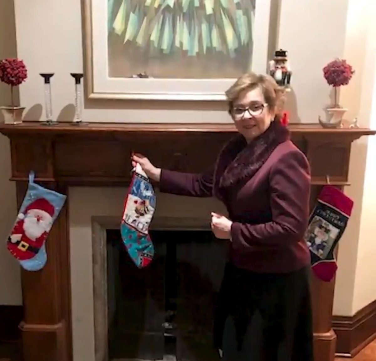 Oh no who died?!?!!?There's literally no other reason you would have that expression on your face before Christmas while taking down something with someone's name on it. (See the fail now?)