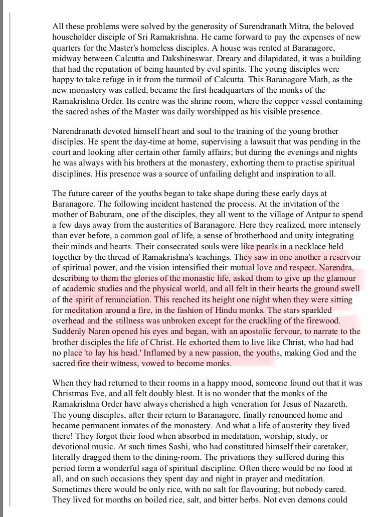 3/n The incidence of Swami Vivekananda praising Jesus appears in the writings o his biography penned by contemporaries. One of them being by SwamiNikhilananda. Though he too doesn’t mention Christmas celebration by Swami Vivekananda.