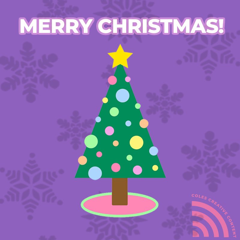 ContentColes's tweet photo. Merry Christmas Everyone! 🎄 

A bit of a different Crimbo this year with everything going on in the world but hope whenever you are making the most of it, we all deserve it ❤️ https://t.co/bdvl316zjb